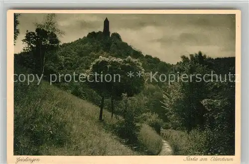 AK / Ansichtskarte Geislingen_Steige Partie am oedenturm Schwaebische Alb Geislingen_Steige