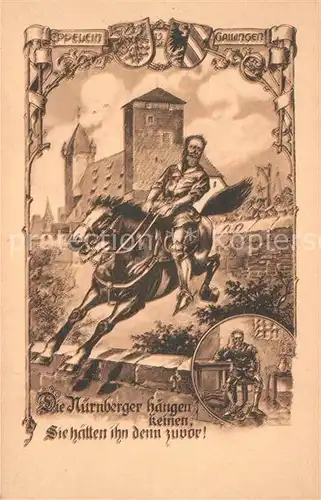 AK / Ansichtskarte Nuernberg Burg Ritter Nuernberg