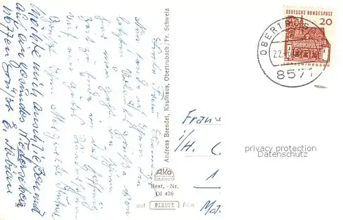 AK / Ansichtskarte Obertrubach Richard Wagnerfelsen Gasthof zur Alten Post Obertrubach