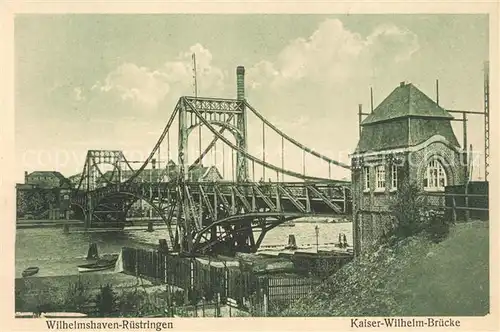 AK / Ansichtskarte Ruestringen Kaiser Wilhelm Bruecke Ruestringen