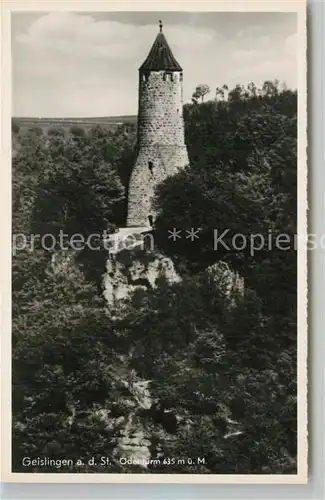AK / Ansichtskarte Geislingen_Steige oedenturm Geislingen_Steige
