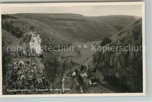 AK / Ansichtskarte Eybach_Geislingen_Steige Roggental mit unterer Muehle Eybach_Geislingen_Steige