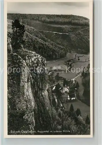 AK / Ansichtskarte Eybach_Geislingen_Steige Roggental mit unterer Muehle Eybach_Geislingen_Steige