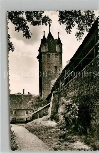 AK / Ansichtskarte Kaufbeuren Stadtmauer mit Fuenfknopfturm Kaufbeuren