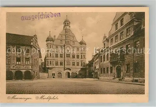 AK / Ansichtskarte Memmingen Marktplatz Memmingen