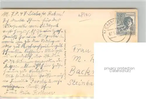 AK / Ansichtskarte Memmingen Siebendaecher Memmingen