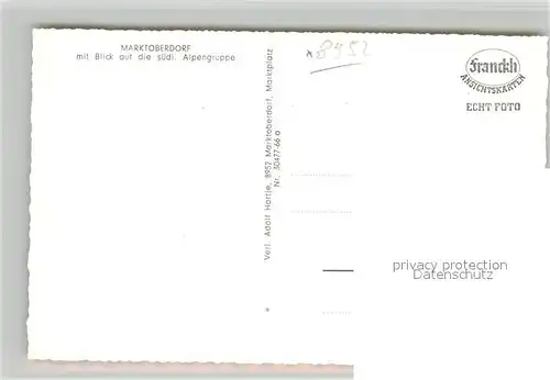 AK / Ansichtskarte Marktoberdorf Alpengruppe Kloster Kirche Marktoberdorf