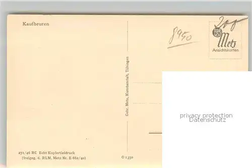 AK / Ansichtskarte Kaufbeuren mit Zugspitze Tegelberg Saeuling Gernspitze Kaufbeuren