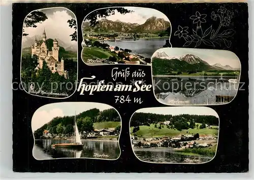 AK / Ansichtskarte Hopfen_See Schloss Neuschwanstein Hopfenseepartien Hopfen_See