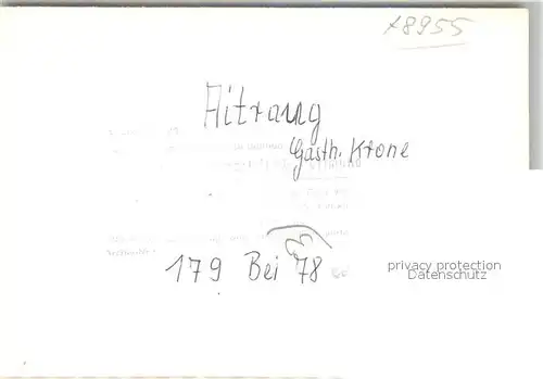 AK / Ansichtskarte Aitrang Gasthaus Krone Aitrang