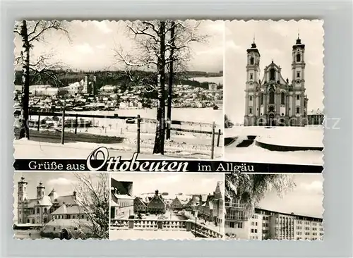AK / Ansichtskarte Ottobeuren Panorama Kirche Benediktiner Abtei Ottobeuren