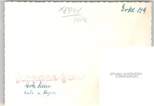 AK / Ansichtskarte Erkheim Storchennest Turm der ev Kirche Erkheim