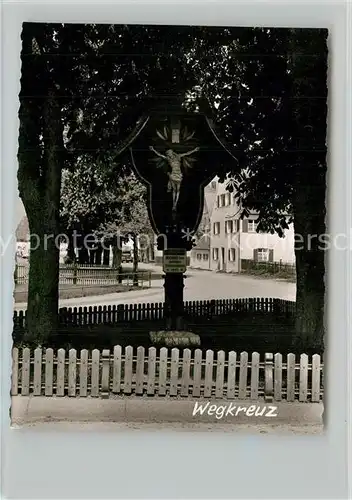 AK / Ansichtskarte Erkheim Wegkreuz Erkheim