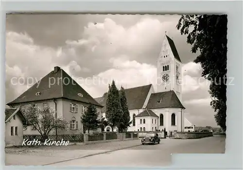 AK / Ansichtskarte Erkheim Kath Kirche Erkheim