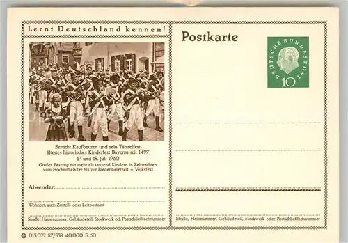 AK / Ansichtskarte Kaufbeuren Taenzelfest Kaufbeuren