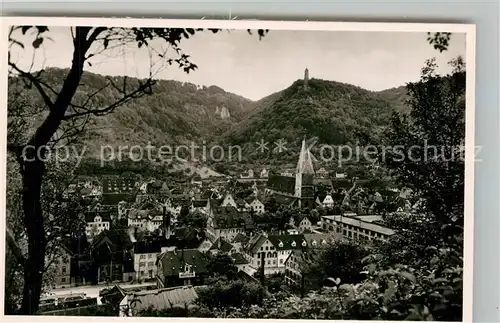 AK / Ansichtskarte Geislingen_Steige Stadtpanorama mit Blick zum oedenturm Schwaebische Alb Geislingen_Steige