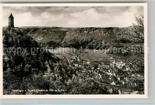 AK / Ansichtskarte Geislingen_Steige oedenturm Panorama Blick ins Tal Geislingen_Steige