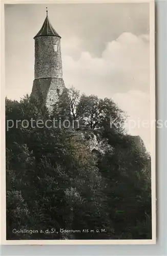 AK / Ansichtskarte Geislingen_Steige oedenturm Schwaebische Alb Geislingen_Steige