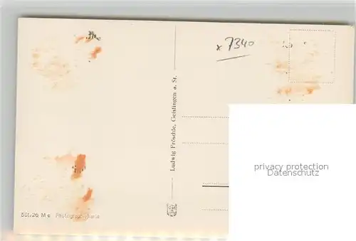 AK / Ansichtskarte Geislingen_Steige Ortsmotiv mit Kirche Blick zum oedenturm Schwaebische Alb Geislingen_Steige