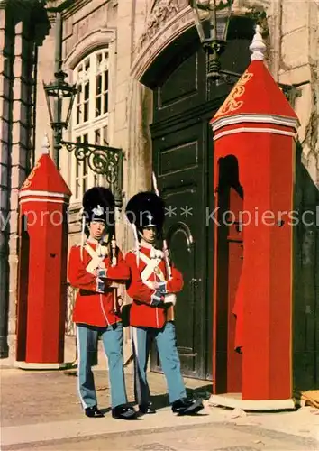 AK / Ansichtskarte Leibgarde_Wache Copenhagen Sentries King s Palace  