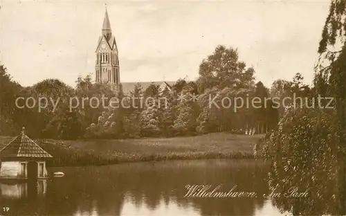 AK / Ansichtskarte Wilhelmshaven Im Park Wilhelmshaven