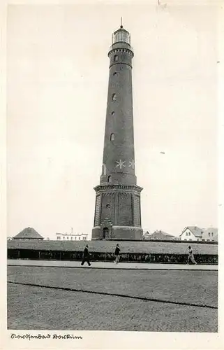 AK / Ansichtskarte Borkum_Nordseebad Leuchtturm Borkum_Nordseebad