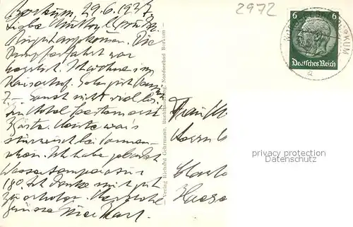 AK / Ansichtskarte Borkum_Nordseebad Sturmflut vor Koehlers Strand Borkum_Nordseebad