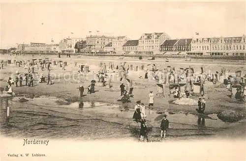 AK / Ansichtskarte Norderney_Nordseebad Strand Hotels Norderney_Nordseebad