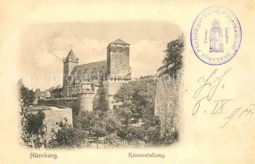 AK / Ansichtskarte Nuernberg Kaiserstallung Nuernberg