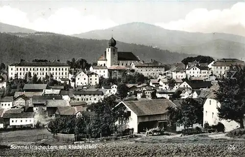 AK / Ansichtskarte Lam_Oberpfalz mit Riedelstein Lam_Oberpfalz