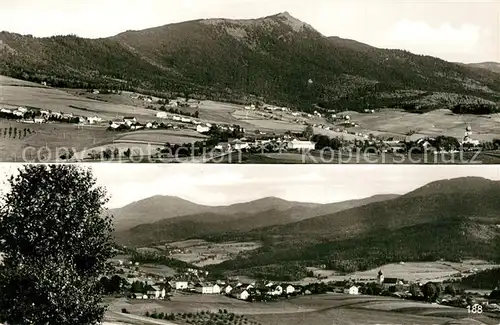 AK / Ansichtskarte Lam_Oberpfalz Panorama mit Osser Gr und Kl Arber und Schwarzeck Lam_Oberpfalz