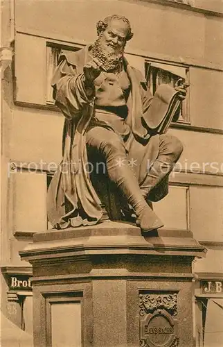 AK / Ansichtskarte Nuernberg Hans Sachs Denkmal Nuernberg