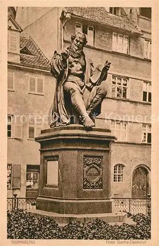 AK / Ansichtskarte Nuernberg Hans Sachs Denkmal Nuernberg