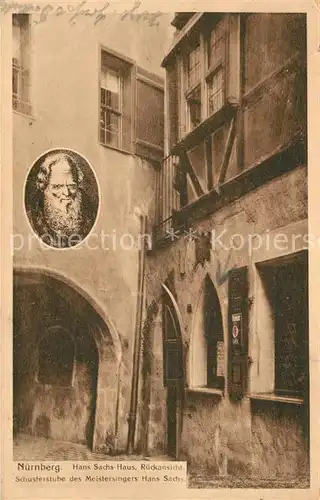 AK / Ansichtskarte Nuernberg Hans Sachs Haus mit Schusterstube  Nuernberg