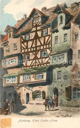 AK / Ansichtskarte Nuernberg Hans Sachs Haus Nuernberg