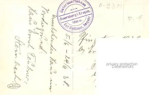 AK / Ansichtskarte Steinbach_Johanngeorgenstadt Unterkunftshaus Eisenganz Steinbach