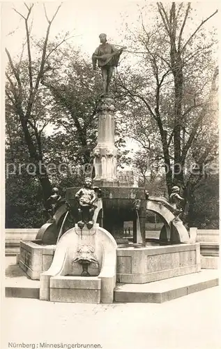 AK / Ansichtskarte Nuernberg Minnesaengerbrunnen Nuernberg