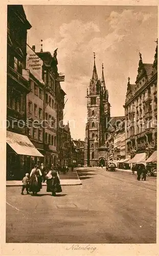 AK / Ansichtskarte Nuernberg Strassenpartie Nuernberg