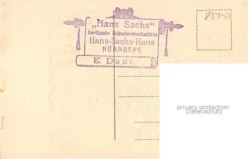 AK / Ansichtskarte Nuernberg Hans Sachs Schuster Werkstaette Nuernberg