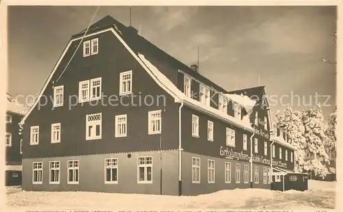 AK / Ansichtskarte Oberwiesenthal_Erzgebirge Hotel Rotes Vorwerk Oberwiesenthal Erzgebirge
