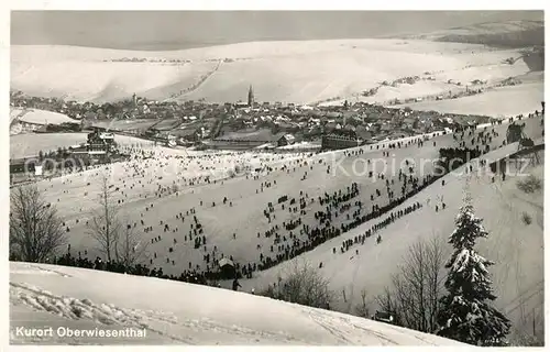 AK / Ansichtskarte Oberwiesenthal_Erzgebirge Winterpanorama Oberwiesenthal Erzgebirge