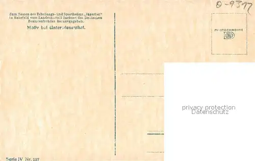 AK / Ansichtskarte Oberwiesenthal_Erzgebirge Motiv bei Unterwiesenthal Oberwiesenthal Erzgebirge