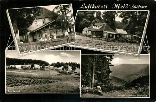 AK / Ansichtskarte Ilfeld_Suedharz Am Hufhaus Christionenhaus Sophienhof Eisfelder Talmuehle Ilfeld Suedharz