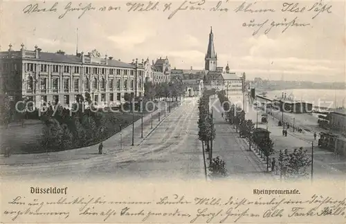 AK / Ansichtskarte Duesseldorf Rheinpromenade Duesseldorf