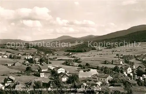 AK / Ansichtskarte Lam_Oberpfalz Lamer Winkel am weissen Regen mit Arber Lam_Oberpfalz