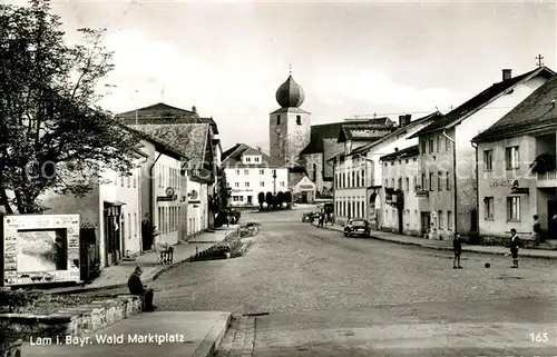 AK / Ansichtskarte Lam_Oberpfalz Marktplatz Lam_Oberpfalz