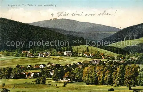 AK / Ansichtskarte Cabarz mit Inselsberg Cabarz