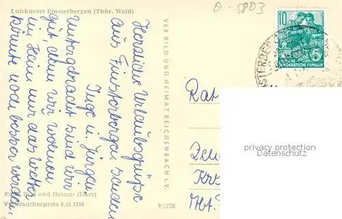 AK / Ansichtskarte Finsterbergen Ortsansicht Finsterbergen