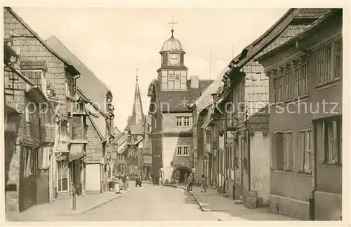 AK / Ansichtskarte Bleicherode Maxim Gorki Strasse mit Rathaus Bleicherode