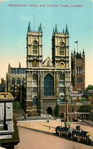 AK / Ansichtskarte London Westminster Abbey Victoria Tower London